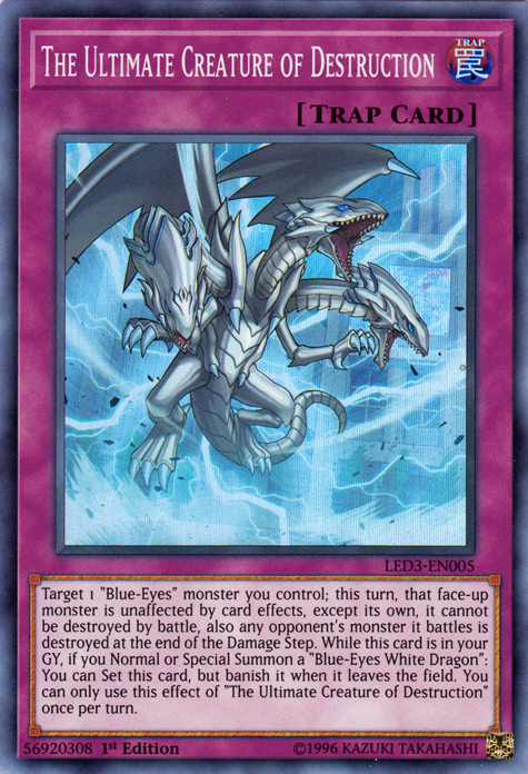 The Ultimate Creature of Destruction [LED3-EN005] Super Rare | Gam3 Escape