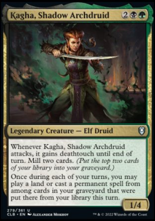 Kagha, Shadow Archdruid [Commander Legends: Battle for Baldur's Gate] | Gam3 Escape