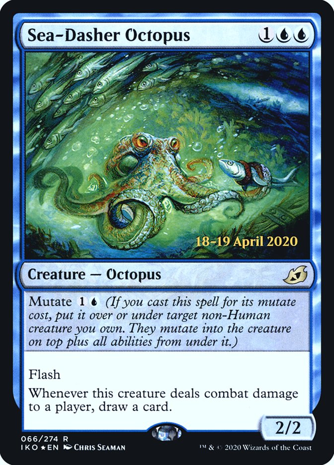 Sea-Dasher Octopus  [Ikoria: Lair of Behemoths Prerelease Promos] | Gam3 Escape