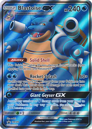 Blastoise GX (SM189) (Jumbo Card) [Sun & Moon: Black Star Promos] | Gam3 Escape