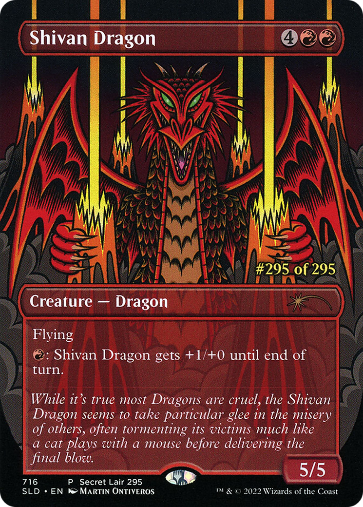 Shivan Dragon (Serialized) [Secret Lair Drop Promos] | Gam3 Escape