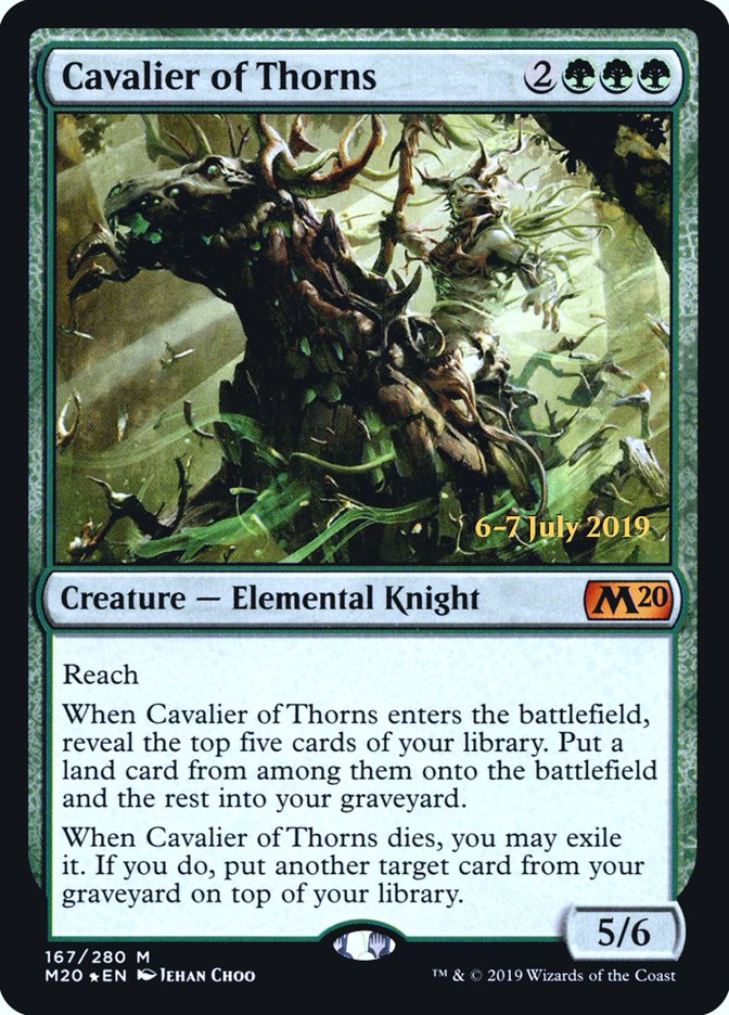 Cavalier of Thorns  [Core Set 2020 Prerelease Promos] | Gam3 Escape