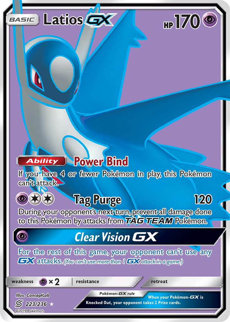 Latios GX (223/236) [Sun & Moon: Unified Minds] | Gam3 Escape