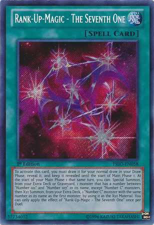 Rank-Up-Magic - The Seventh One [PRIO-EN058] Secret Rare | Gam3 Escape