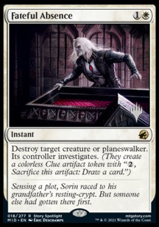 Fateful Absence (Promo Pack) [Innistrad: Midnight Hunt Promos] | Gam3 Escape