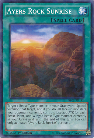 Ayers Rock Sunrise (Shatterfoil) [BP03-EN183] Common | Gam3 Escape