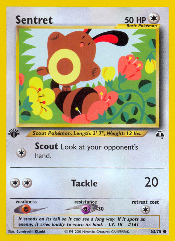 Sentret (63/75) [Neo Discovery 1st Edition] | Gam3 Escape