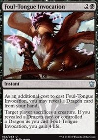 Foul-Tongue Invocation [Dragons of Tarkir] | Gam3 Escape