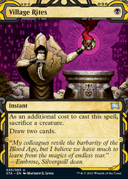 Village Rites (Etched Foil) [Strixhaven Mystical Archive] | Gam3 Escape