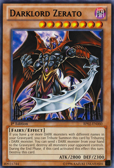 Darklord Zerato [BP02-EN060] Rare | Gam3 Escape