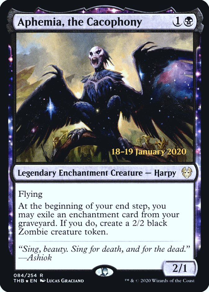 Aphemia, the Cacophony [Theros Beyond Death Prerelease Promos] | Gam3 Escape
