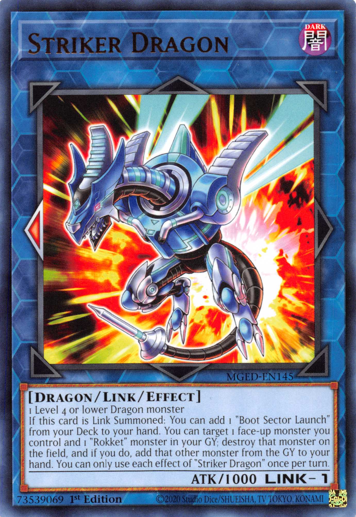 Striker Dragon [MGED-EN145] Rare | Gam3 Escape