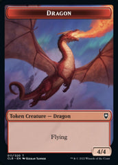 Treasure // Dragon Double-sided Token [Commander Legends: Battle for Baldur's Gate Tokens] | Gam3 Escape