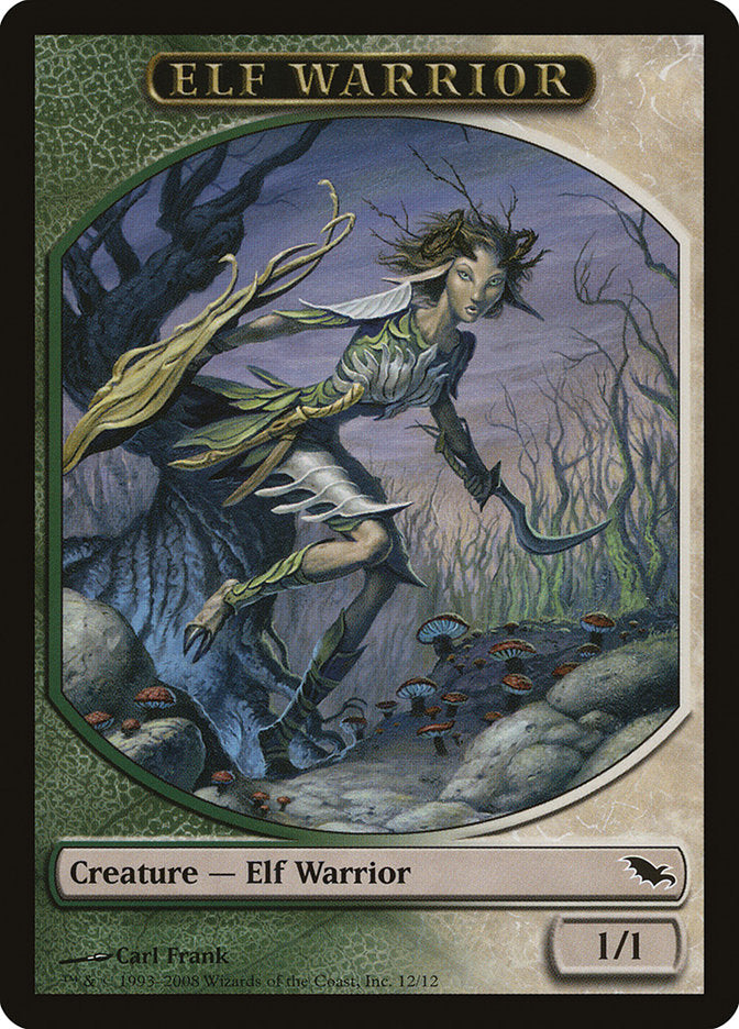 Elf Warrior (12/12) [Shadowmoor Tokens] | Gam3 Escape