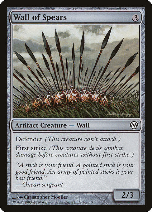 Wall of Spears [Duels of the Planeswalkers] | Gam3 Escape
