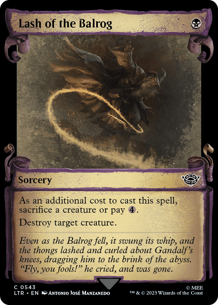 Lash of the Balrog [The Lord of the Rings: Tales of Middle-Earth Showcase Scrolls] | Gam3 Escape