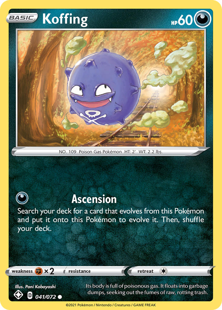 Koffing (041/072) [Sword & Shield: Shining Fates] | Gam3 Escape