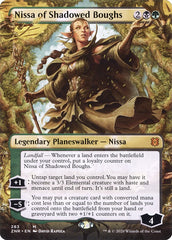 Nissa of Shadowed Boughs (Borderless) [Zendikar Rising] | Gam3 Escape