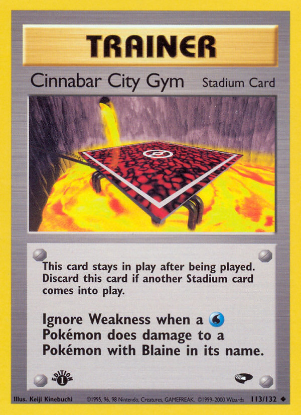 Cinnabar City Gym (113/132) [Gym Challenge 1st Edition] | Gam3 Escape