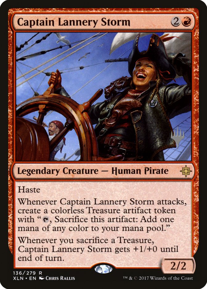 Captain Lannery Storm (Promo Pack) [Ixalan Promos] | Gam3 Escape