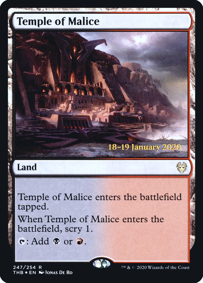 Temple of Malice [Theros Beyond Death Prerelease Promos] | Gam3 Escape