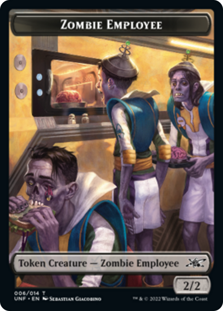 Zombie Employee // Storm Crow Double-sided Token [Unfinity Tokens] | Gam3 Escape