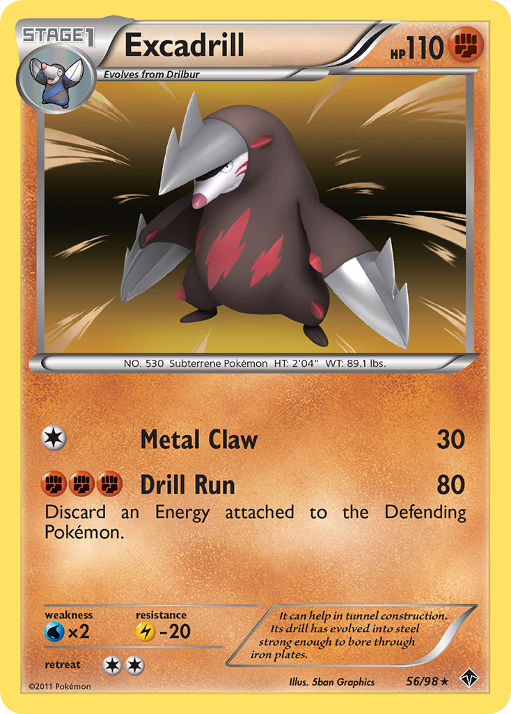 Excadrill (56/98) [Black & White: Emerging Powers] | Gam3 Escape