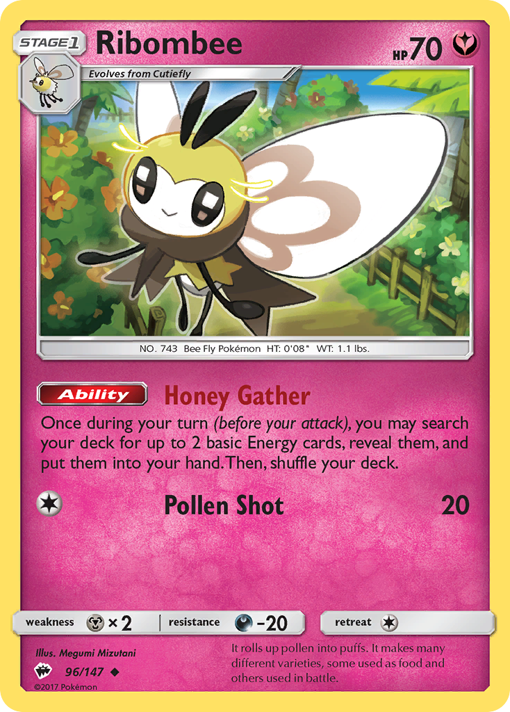 Ribombee (96/147) [Sun & Moon: Burning Shadows] | Gam3 Escape