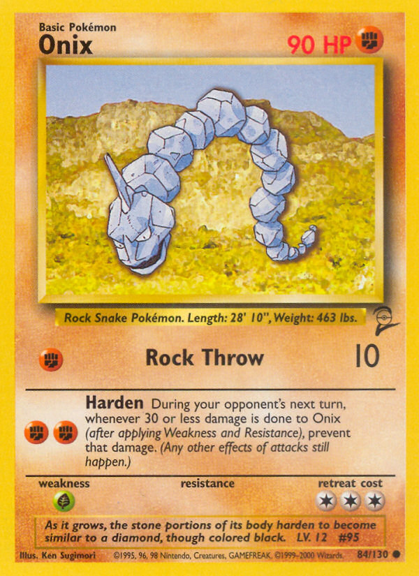 Onix (84/130) [Base Set 2] | Gam3 Escape