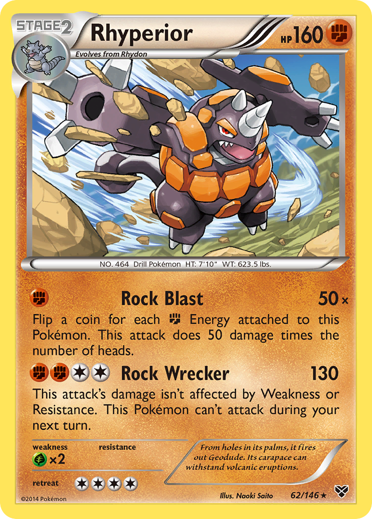 Rhyperior (62/146) [XY: Base Set] | Gam3 Escape