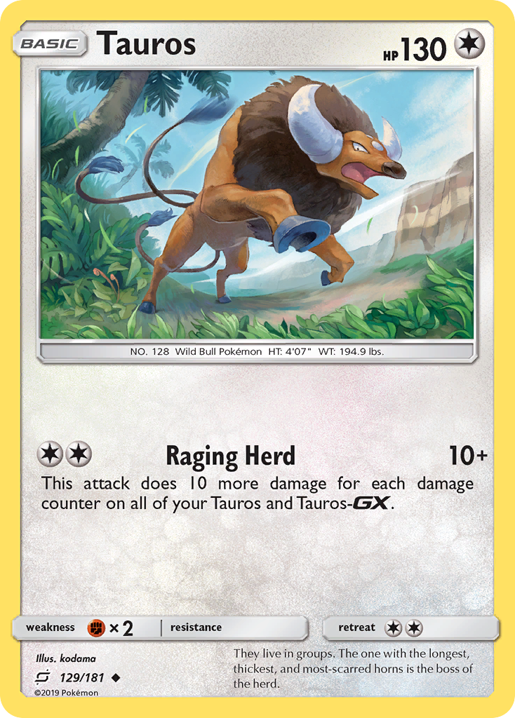 Tauros (129/181) [Sun & Moon: Team Up] | Gam3 Escape