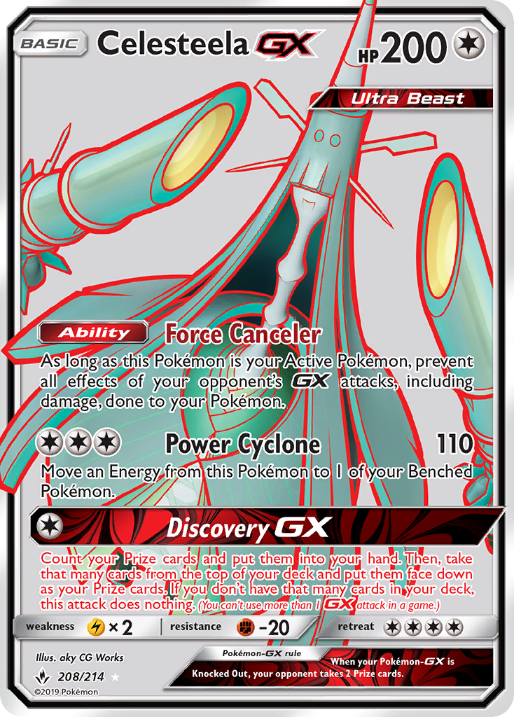 Celesteela GX (208/214) [Sun & Moon: Unbroken Bonds] | Gam3 Escape