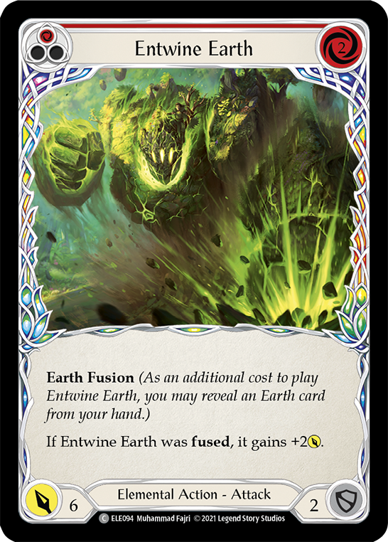 Entwine Earth (Red) [ELE094] (Tales of Aria)  1st Edition Rainbow Foil | Gam3 Escape