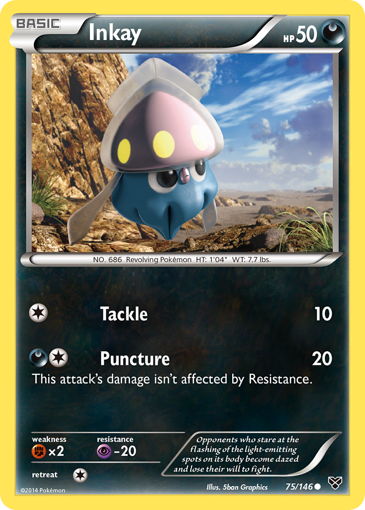 Inkay (75/146) [XY: Base Set] | Gam3 Escape