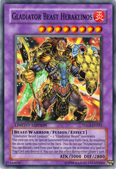 Gladiator Beast Heraklinos [TDGS-ENSE2] Super Rare | Gam3 Escape