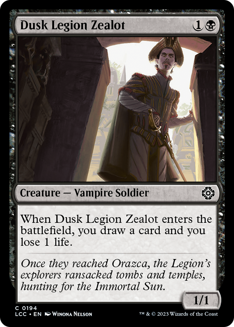 Dusk Legion Zealot [The Lost Caverns of Ixalan Commander] | Gam3 Escape