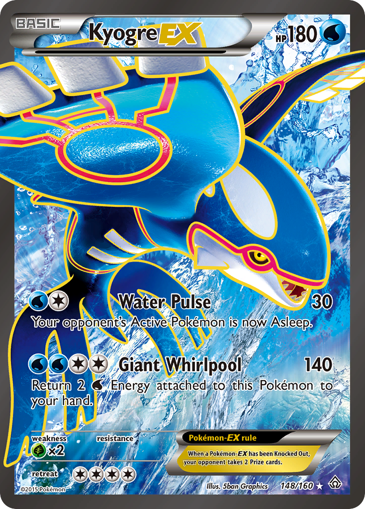 Kyogre EX (148/160) [XY: Primal Clash] | Gam3 Escape