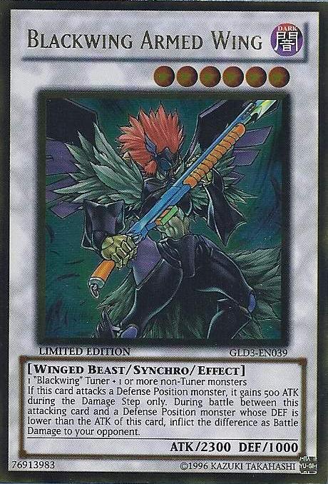 Blackwing Armed Wing [GLD3-EN039] Gold Rare | Gam3 Escape