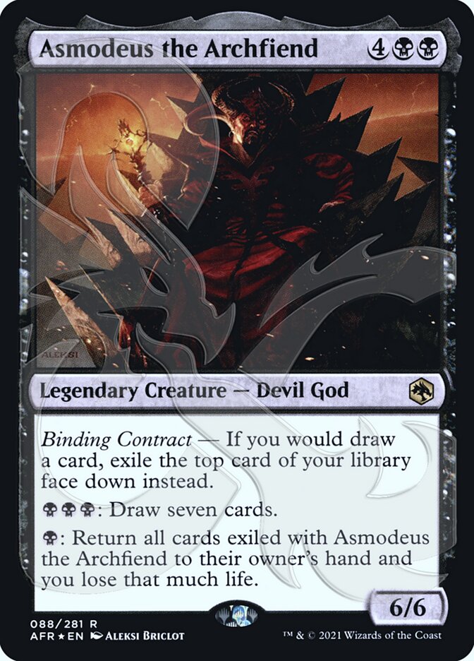 Asmodeus the Archfiend (Ampersand Promo) [Dungeons & Dragons: Adventures in the Forgotten Realms Promos] | Gam3 Escape