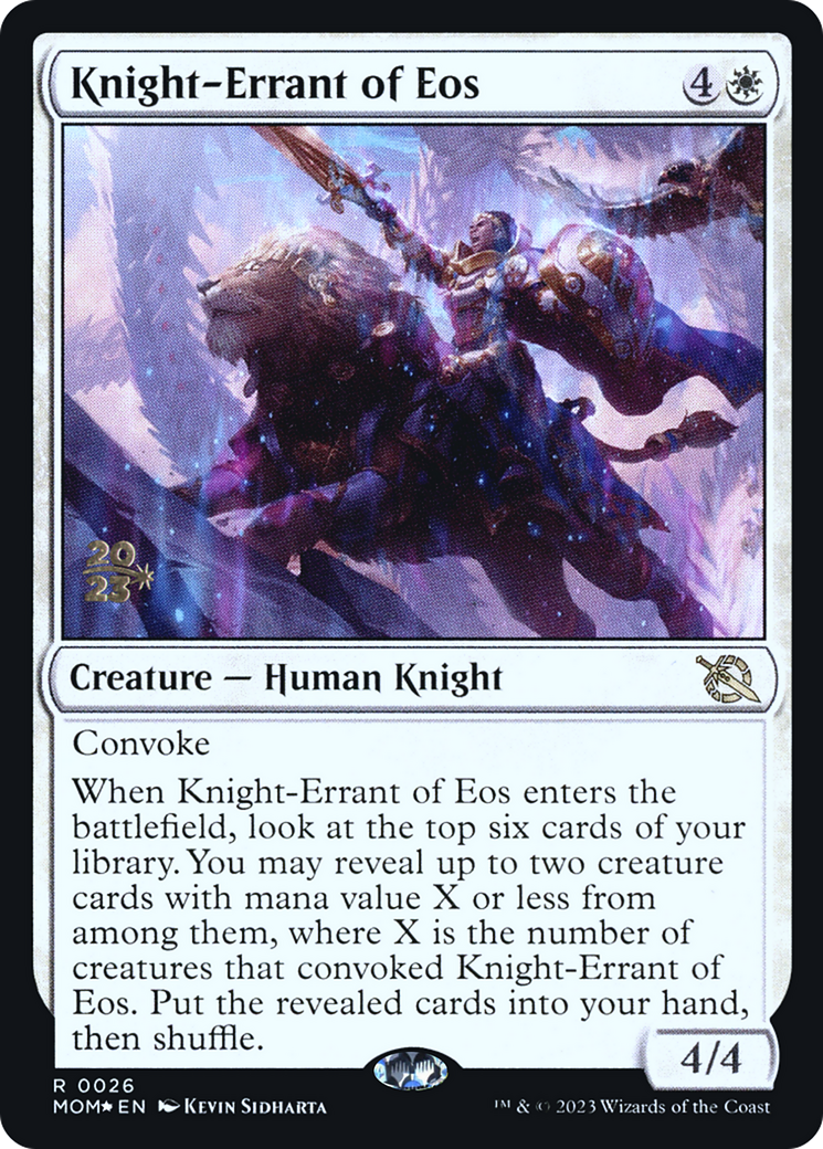 Knight-Errant of Eos [March of the Machine Prerelease Promos] | Gam3 Escape