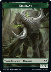 Elephant // Treasure Double-sided Token [Dominaria United Commander Tokens] | Gam3 Escape