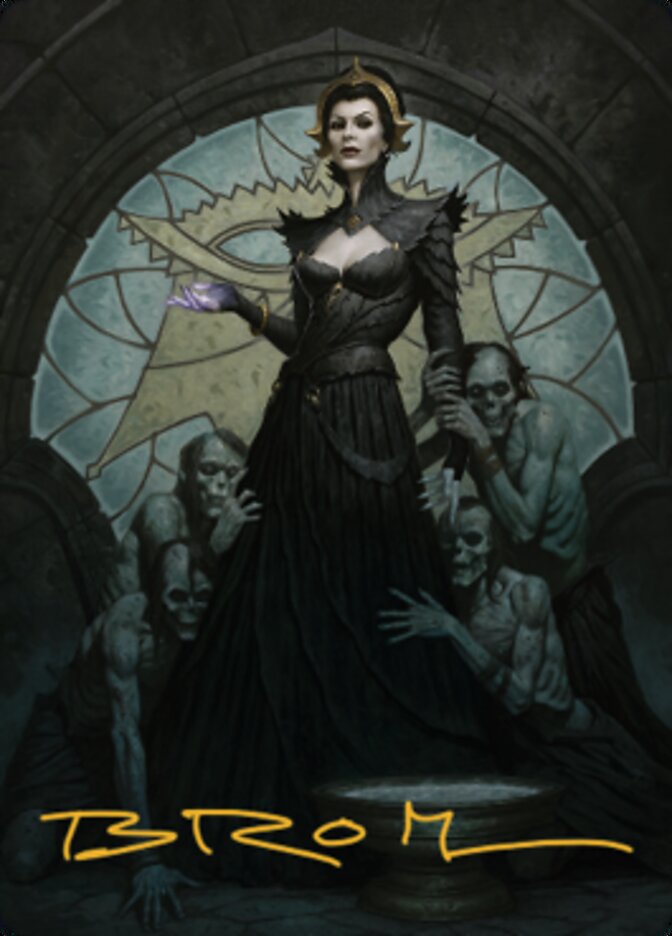 Liliana of the Veil Art Card (Gold-Stamped Signature) [Dominaria United Art Series] | Gam3 Escape