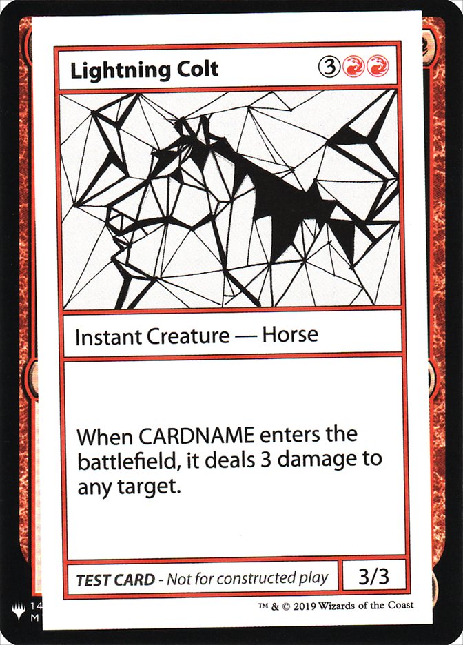 Lightning Colt [Mystery Booster Playtest Cards] | Gam3 Escape