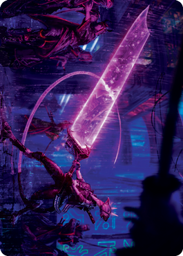 Enormous Energy Blade Art Card [Kamigawa: Neon Dynasty Art Series] | Gam3 Escape