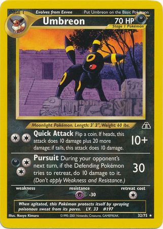 Umbreon (32/75) [Neo Discovery Unlimited] | Gam3 Escape