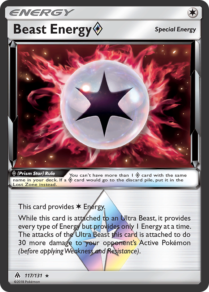 Beast Energy (117/131) (Prism Star) [Sun & Moon: Forbidden Light] | Gam3 Escape