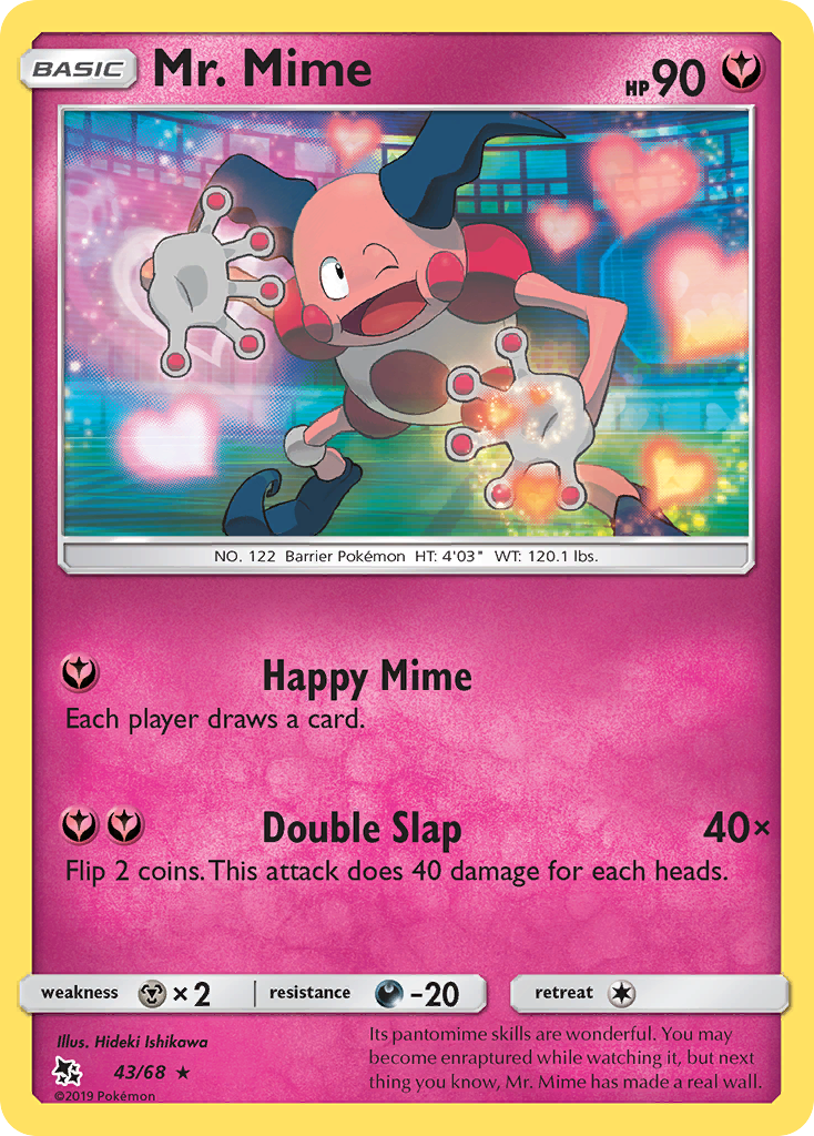 Mr. Mime (43/68) [Sun & Moon: Hidden Fates] | Gam3 Escape