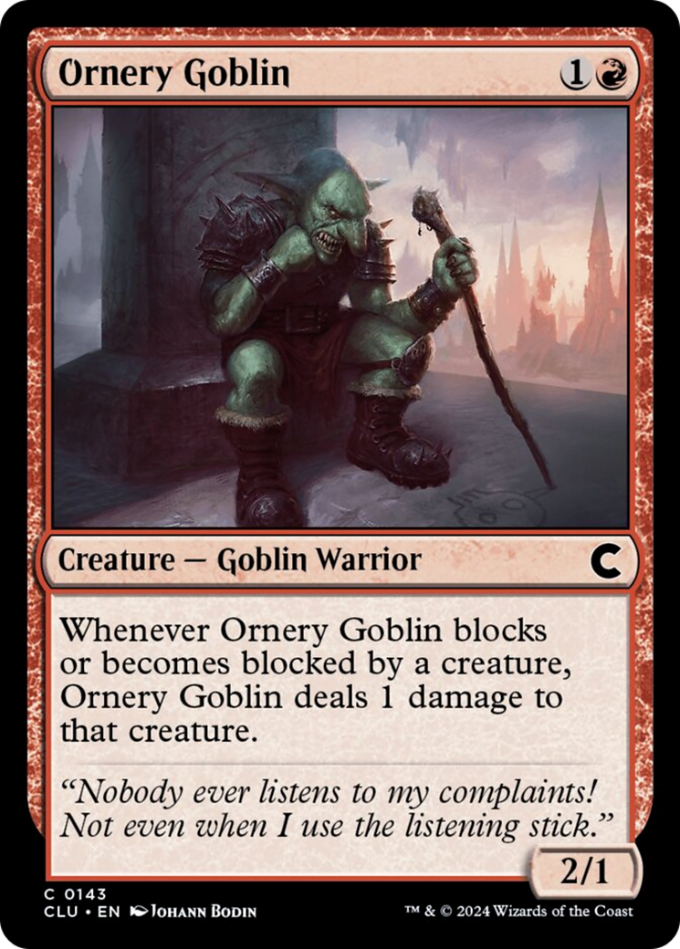 Ornery Goblin [Ravnica: Clue Edition] | Gam3 Escape