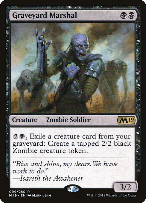 Graveyard Marshal [Core Set 2019] | Gam3 Escape