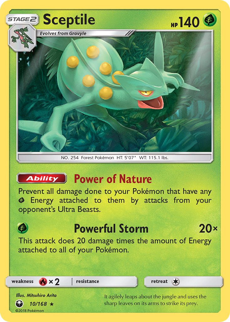 Sceptile (10/168) (Theme Deck Exclusive) [Sun & Moon: Celestial Storm] | Gam3 Escape